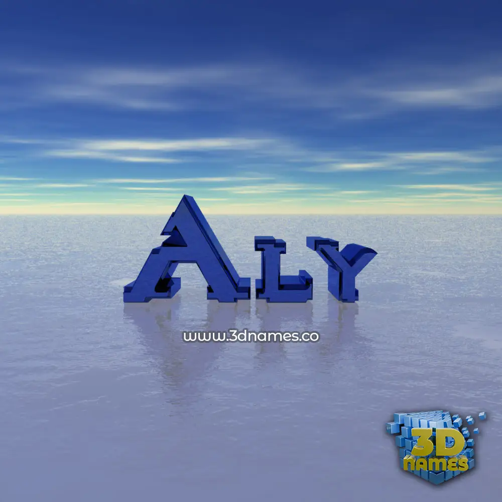 aly in Horizon style - 3D name wallpaper