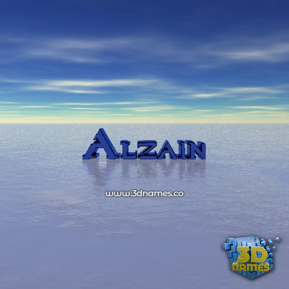 alzain in Horizon style - 3D name wallpaper
