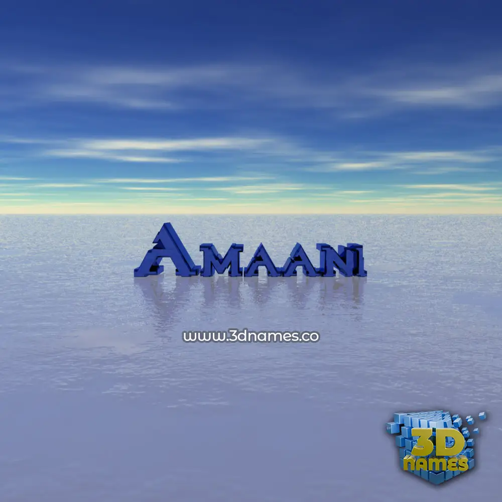 amaani in Horizon style - 3D name wallpaper
