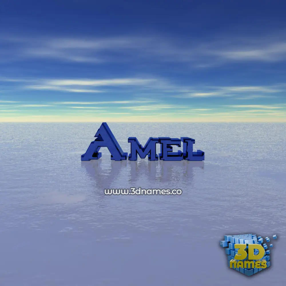 amel in Horizon style - 3D name wallpaper