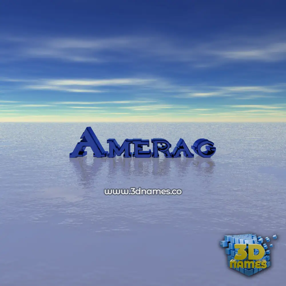 amerag in Horizon style - 3D name wallpaper