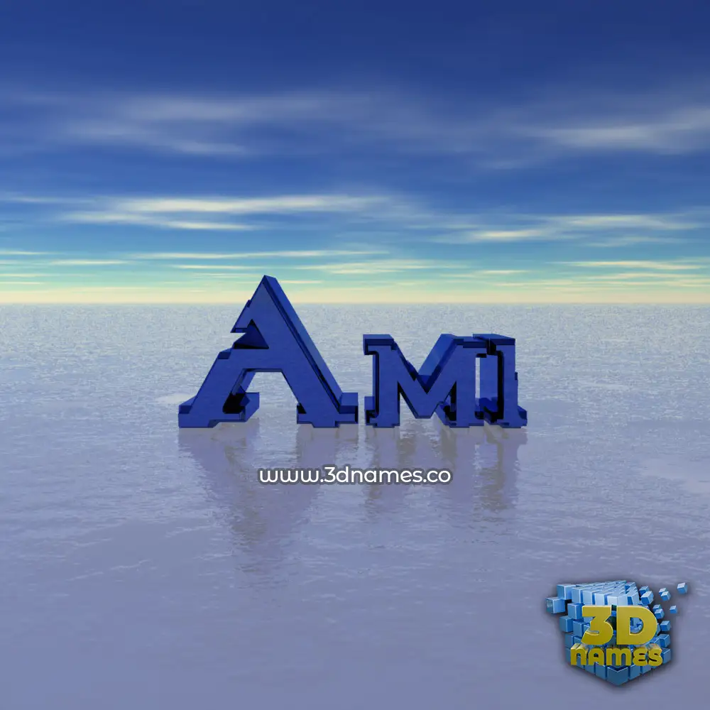 ami in Horizon style - 3D name wallpaper