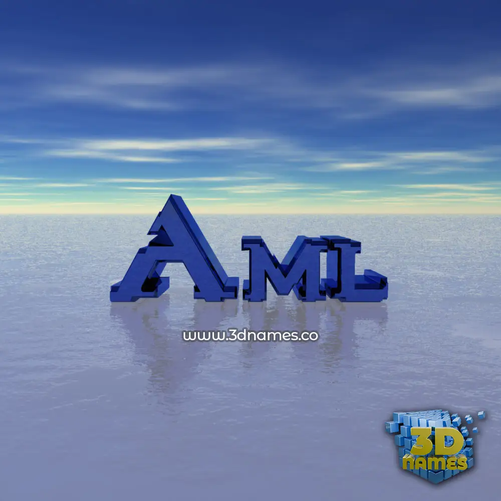aml in Horizon style - 3D name wallpaper