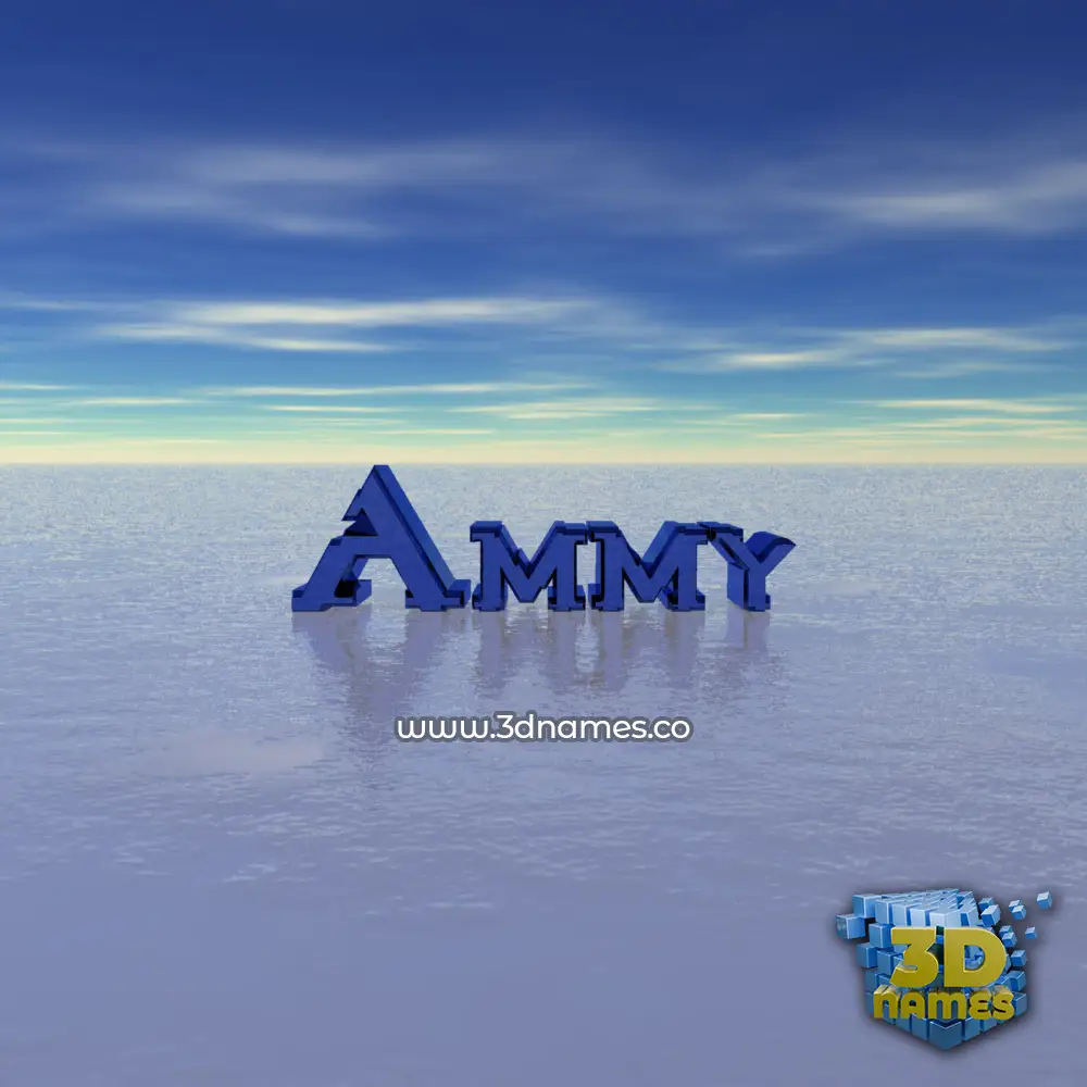 ammy in Horizon style - 3D name wallpaper