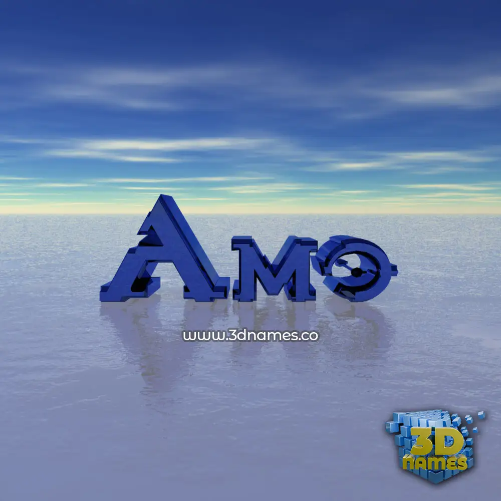 amo in Horizon style - 3D name wallpaper