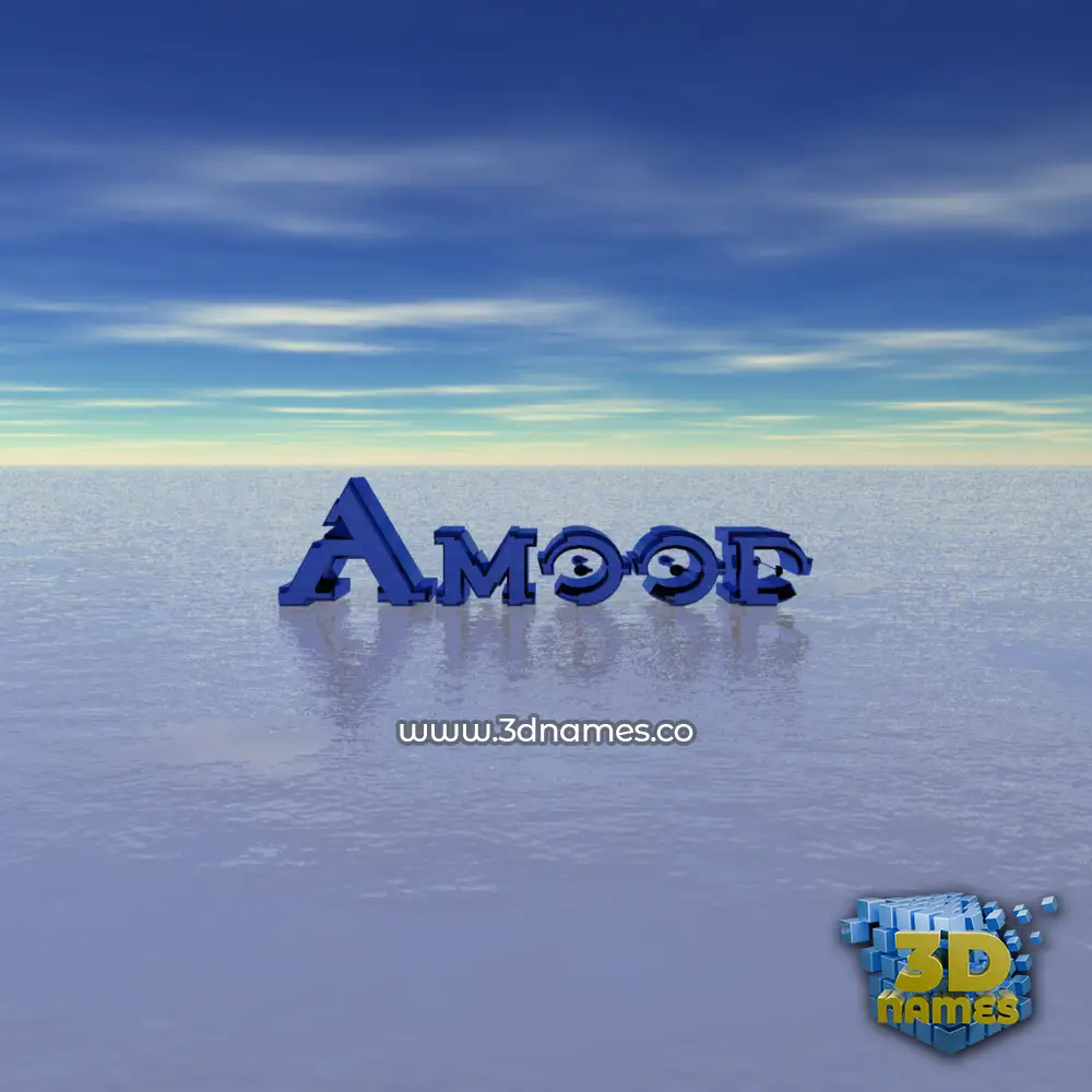 amood in Horizon style - 3D name wallpaper