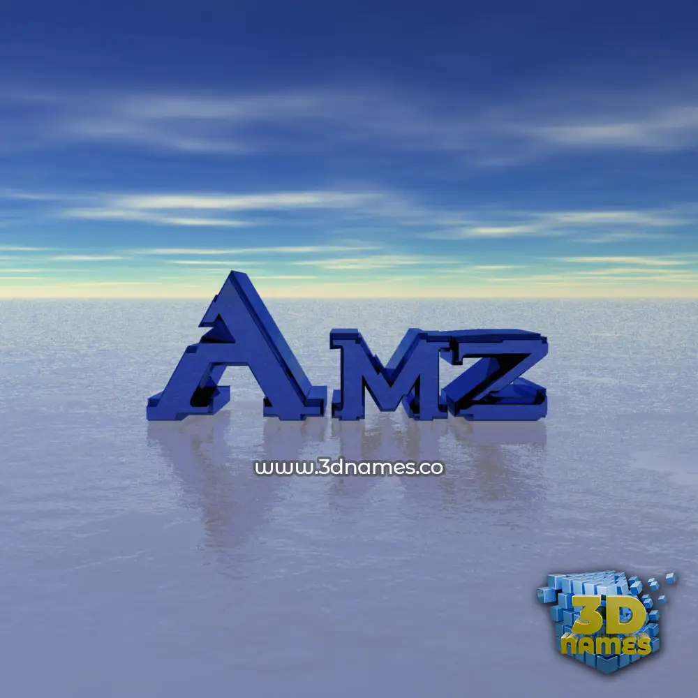 amz in Horizon style - 3D name wallpaper