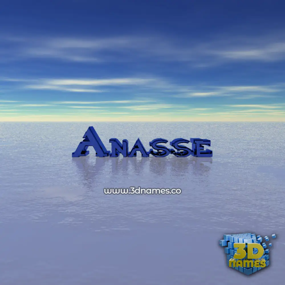 anasse in Horizon style - 3D name wallpaper