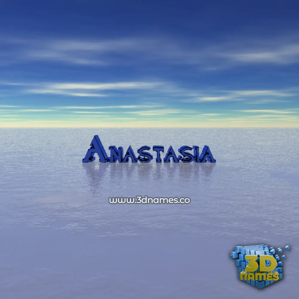 anastasia in Horizon style - 3D name wallpaper