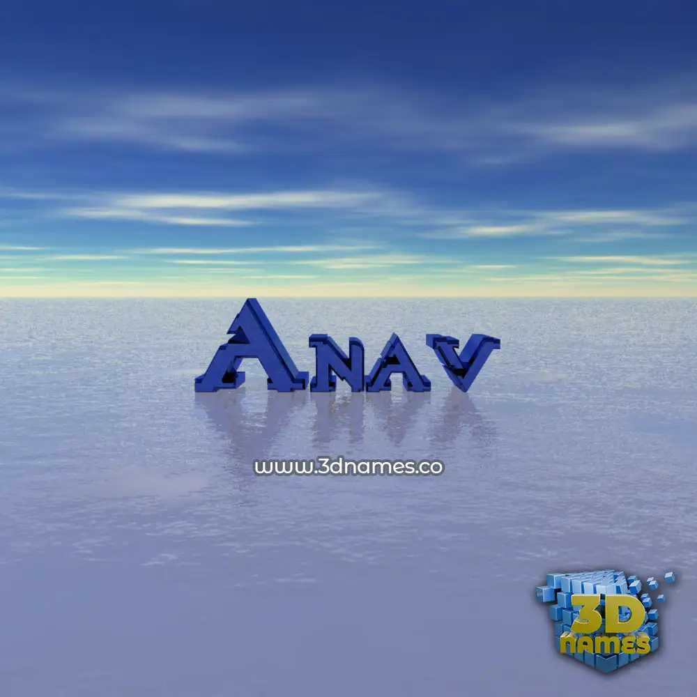 anav in Horizon style - 3D name wallpaper