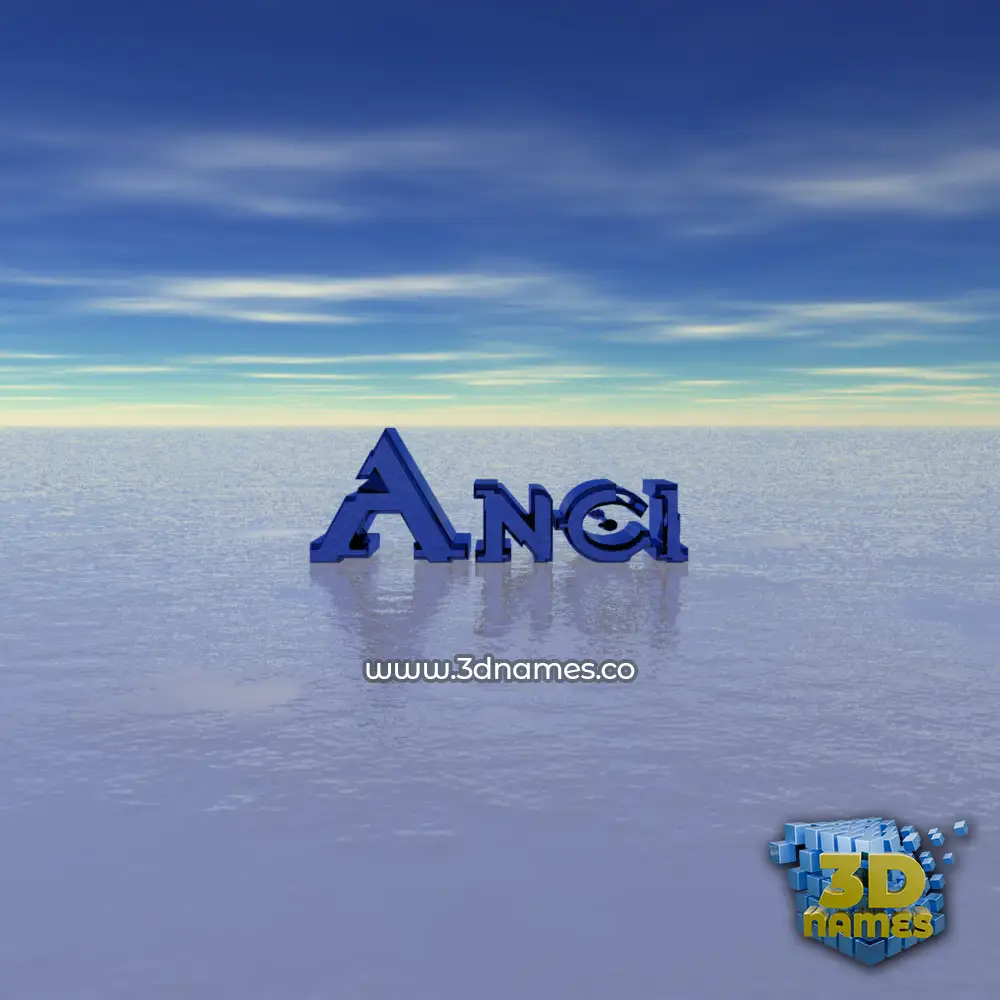 anci in Horizon style - 3D name wallpaper