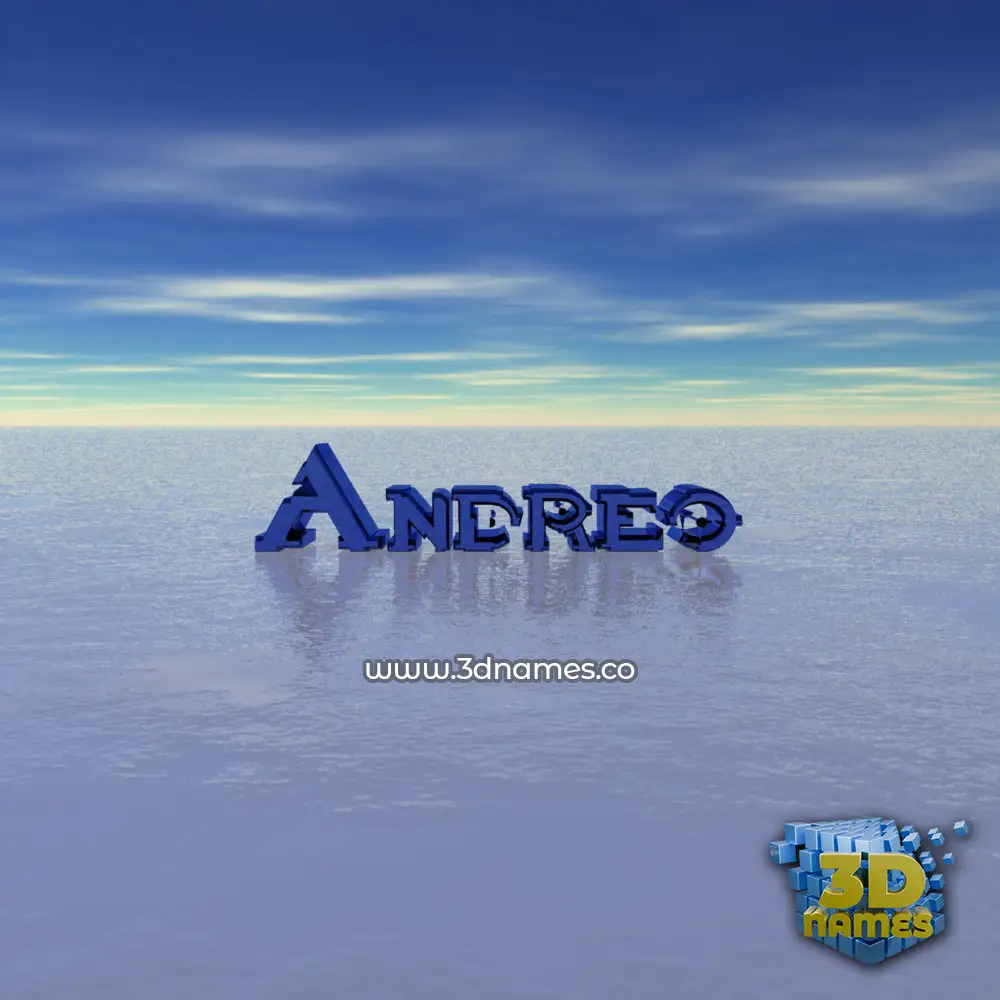 andreo in Horizon style - 3D name wallpaper