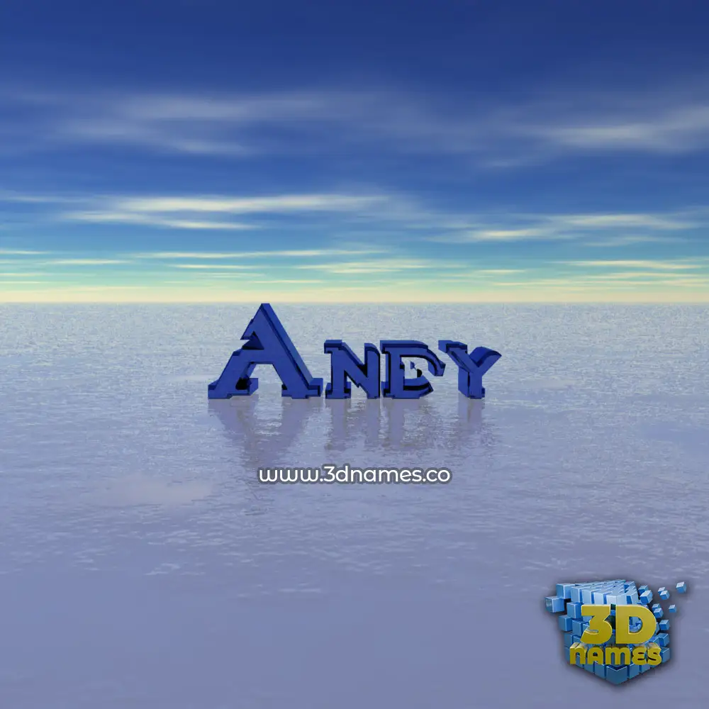 andy in Horizon style - 3D name wallpaper