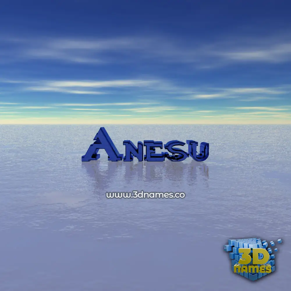 anesu in Horizon style - 3D name wallpaper