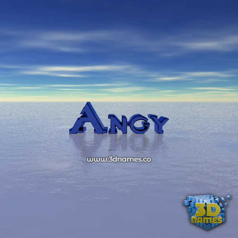angy in Horizon style - 3D name wallpaper
