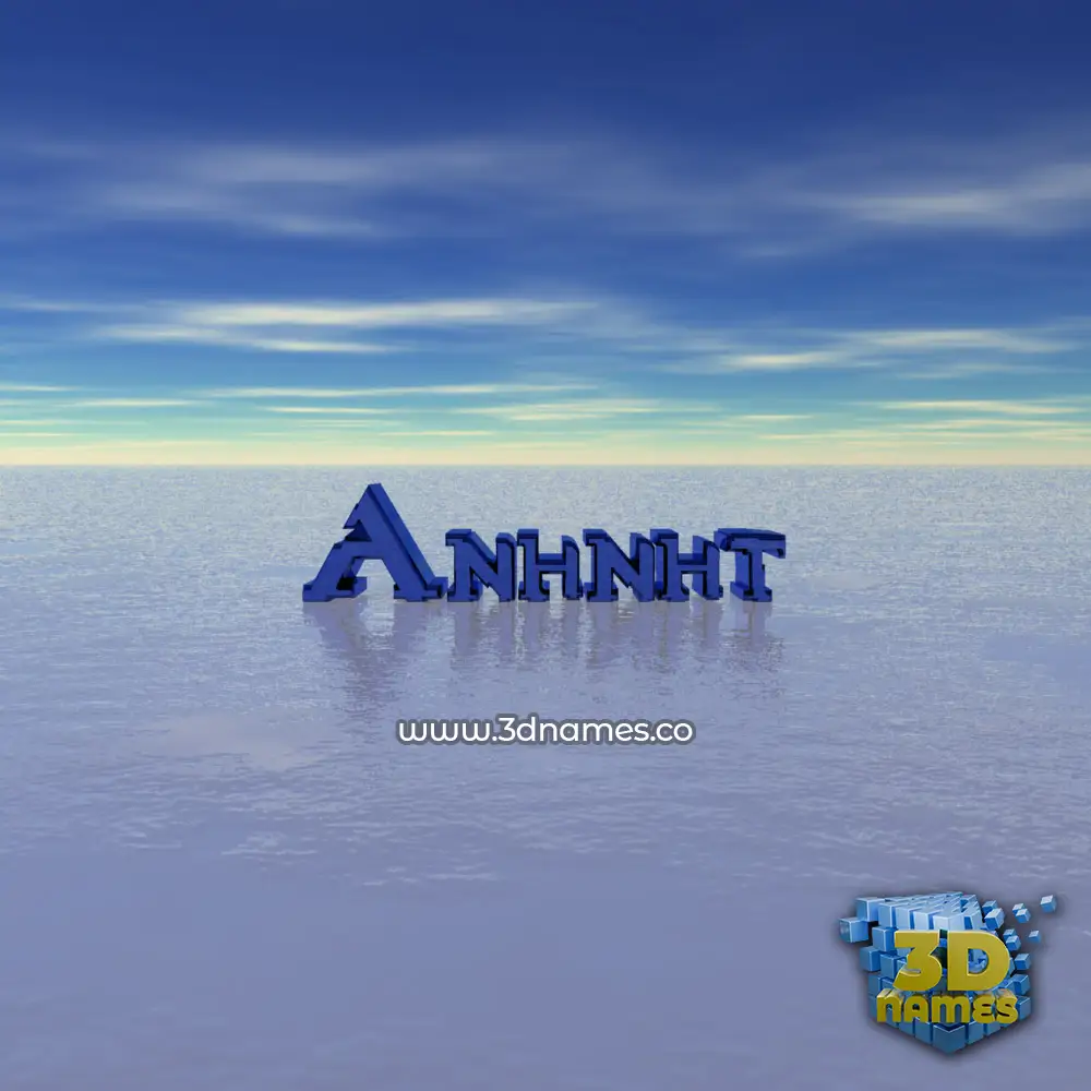 anhnht in Horizon style - 3D name wallpaper