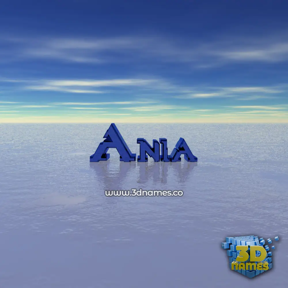ania in Horizon style - 3D name wallpaper