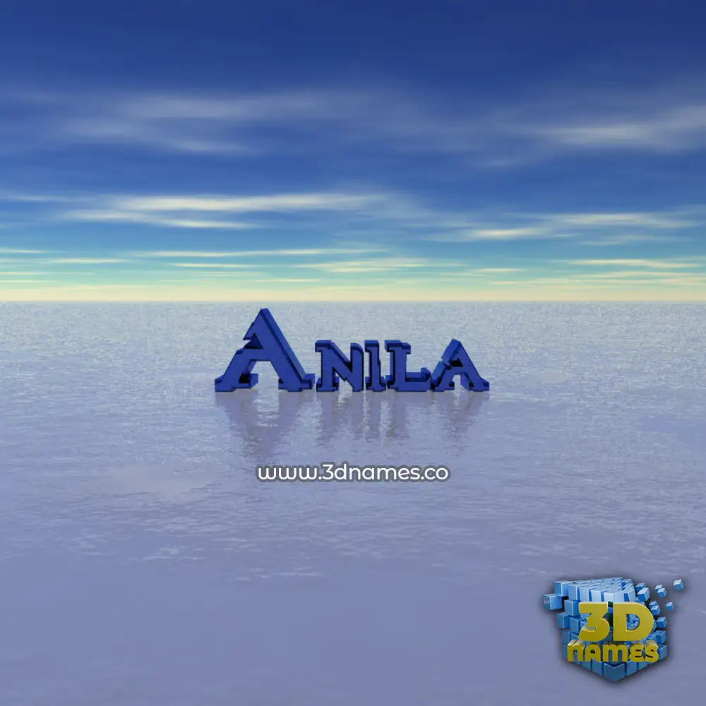 anila in Horizon style - 3D name wallpaper