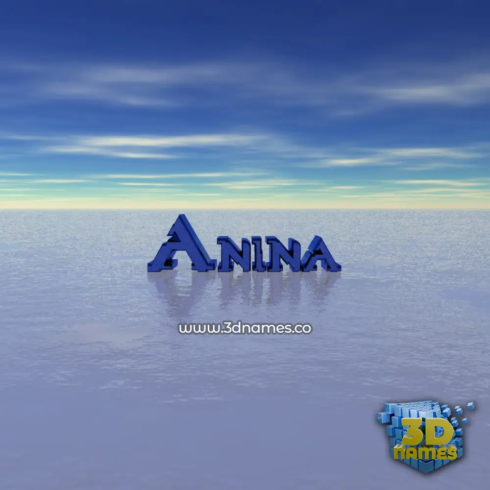 anina in Horizon style - 3D name wallpaper