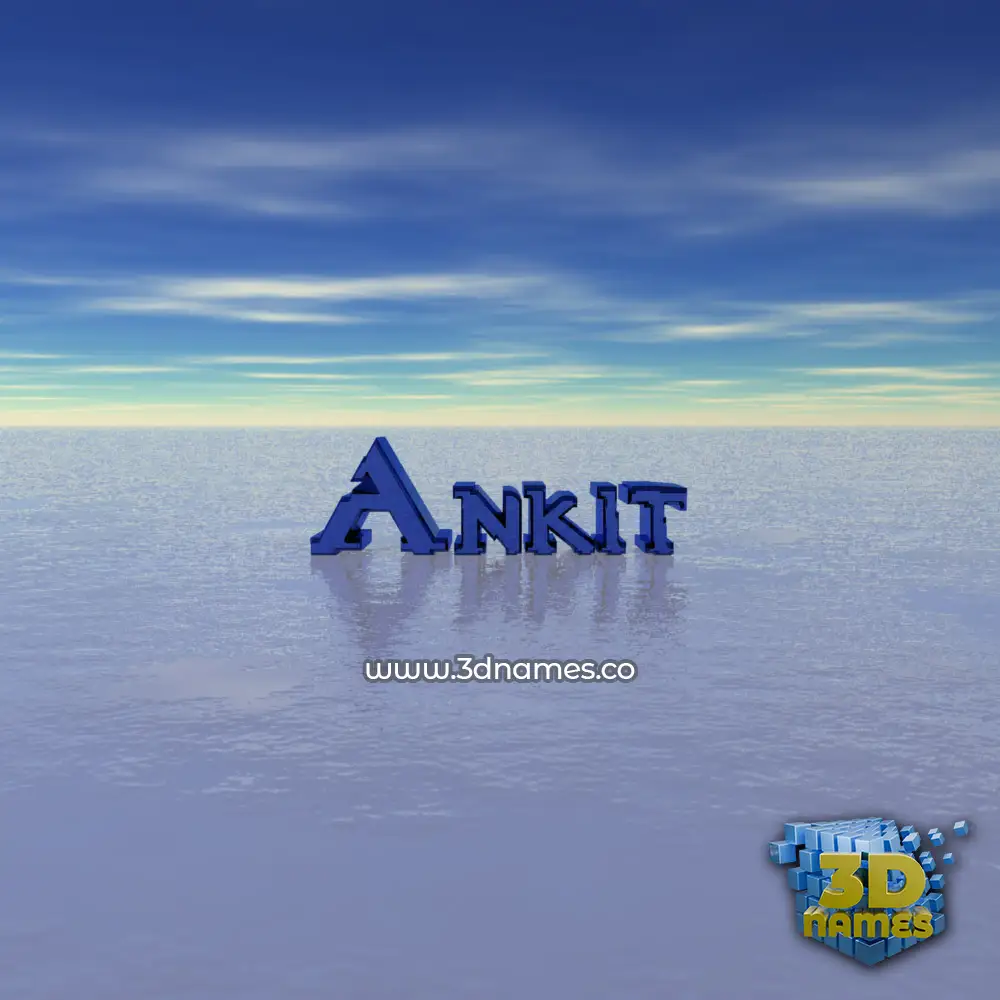ankit in Horizon style - 3D name wallpaper