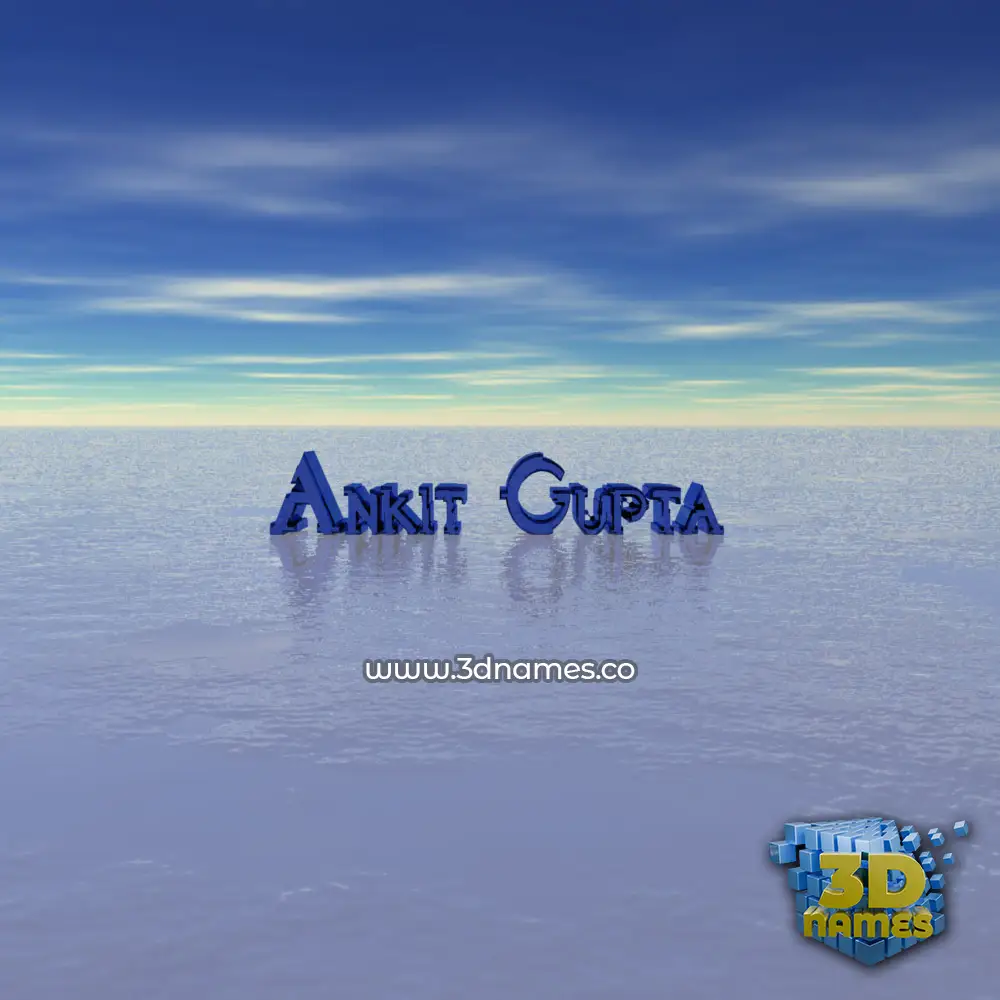 ankit gupta in Horizon style - 3D name wallpaper
