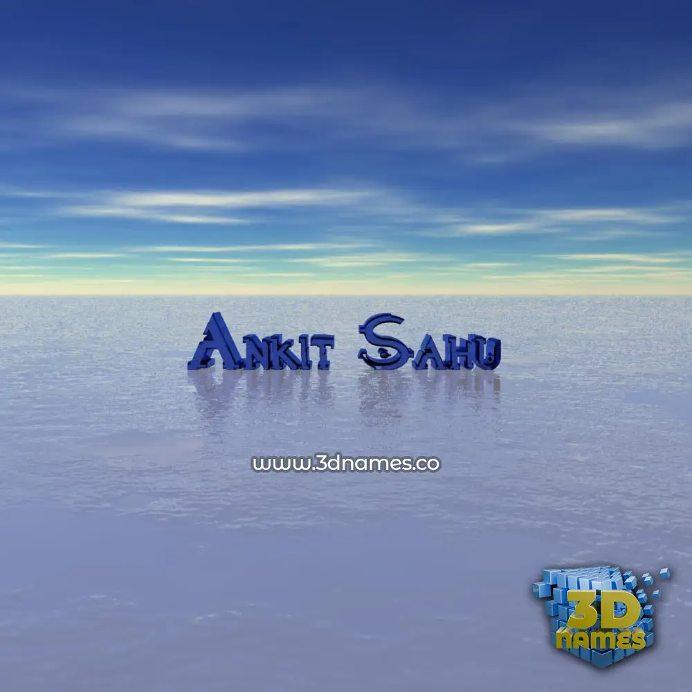 ankit sahu in Horizon style - 3D name wallpaper