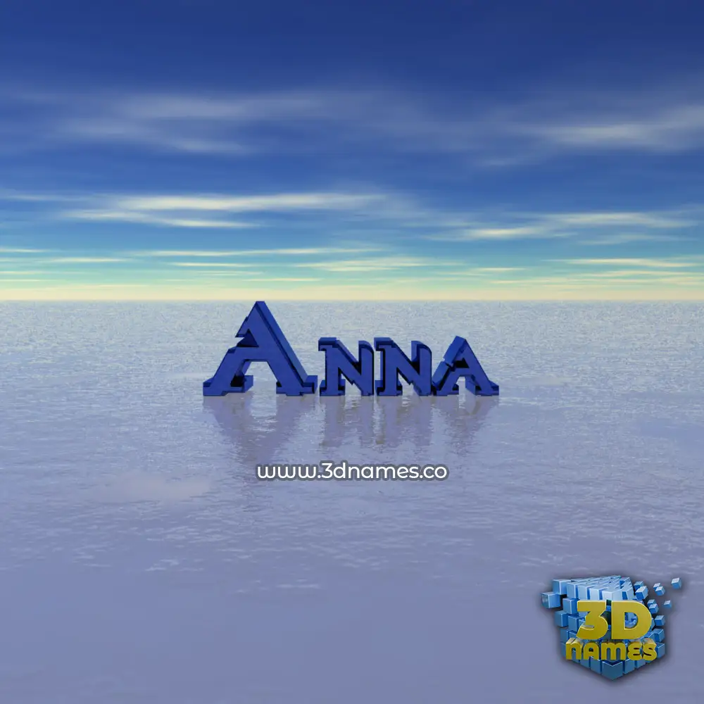 anna in Horizon style - 3D name wallpaper