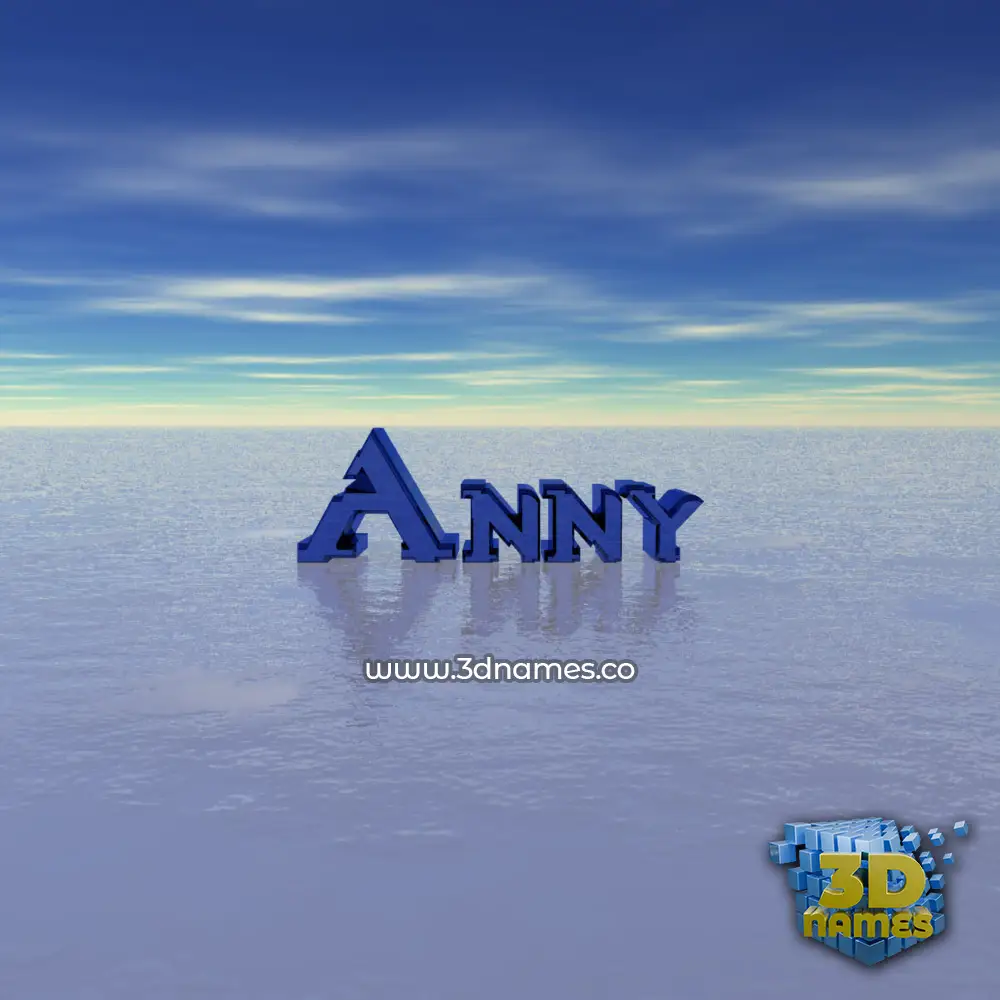 anny in Horizon style - 3D name wallpaper