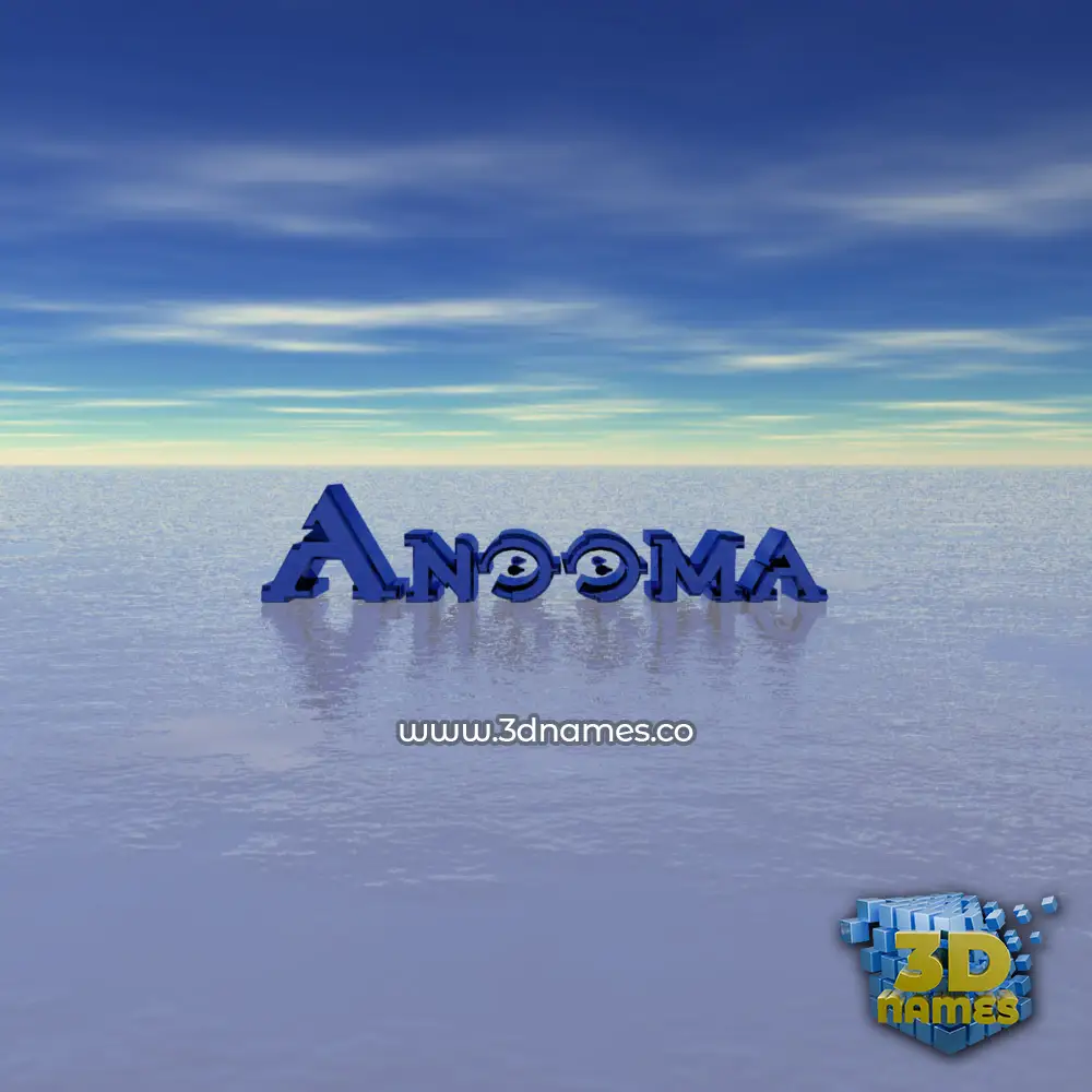 anooma in Horizon style - 3D name wallpaper