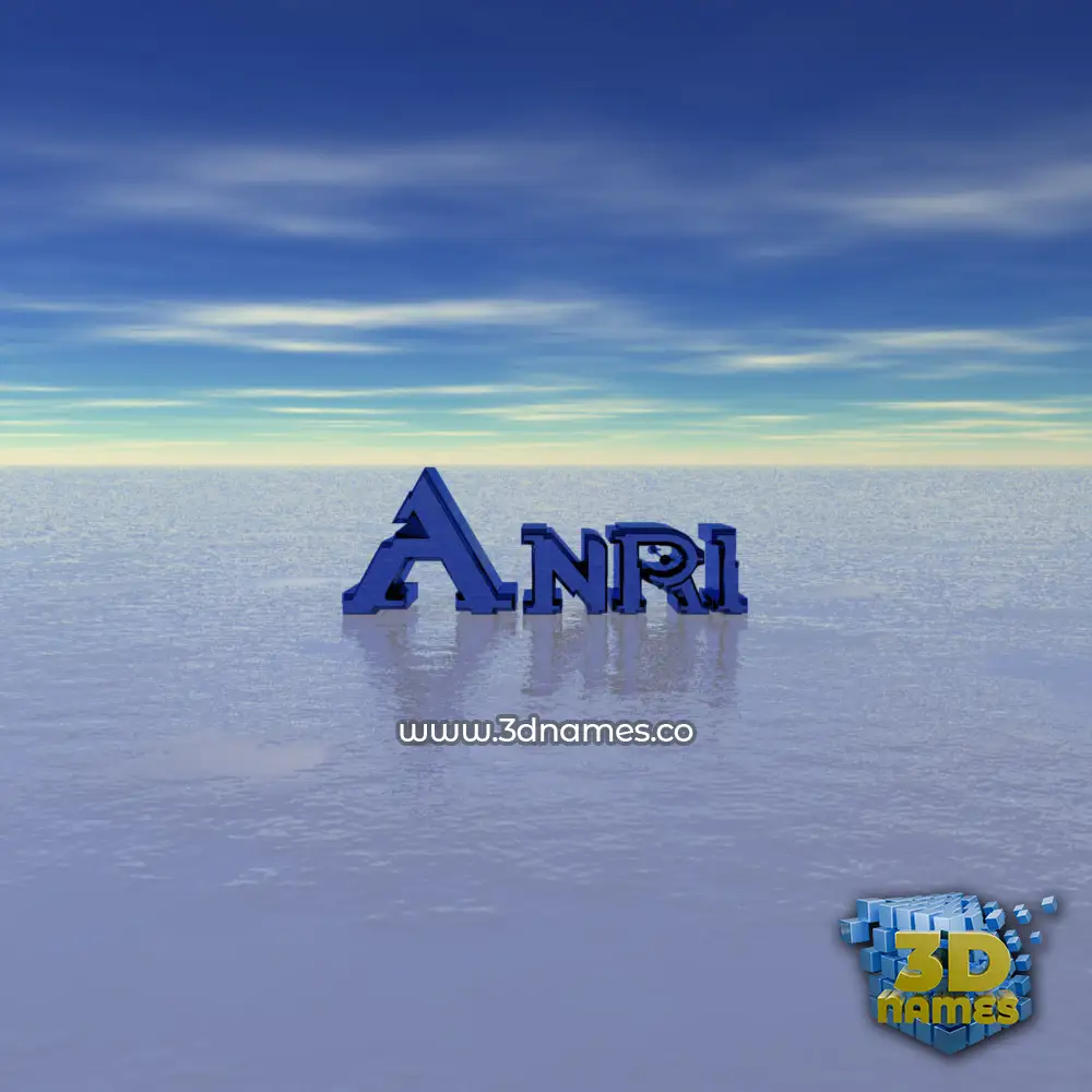 anri in Horizon style - 3D name wallpaper