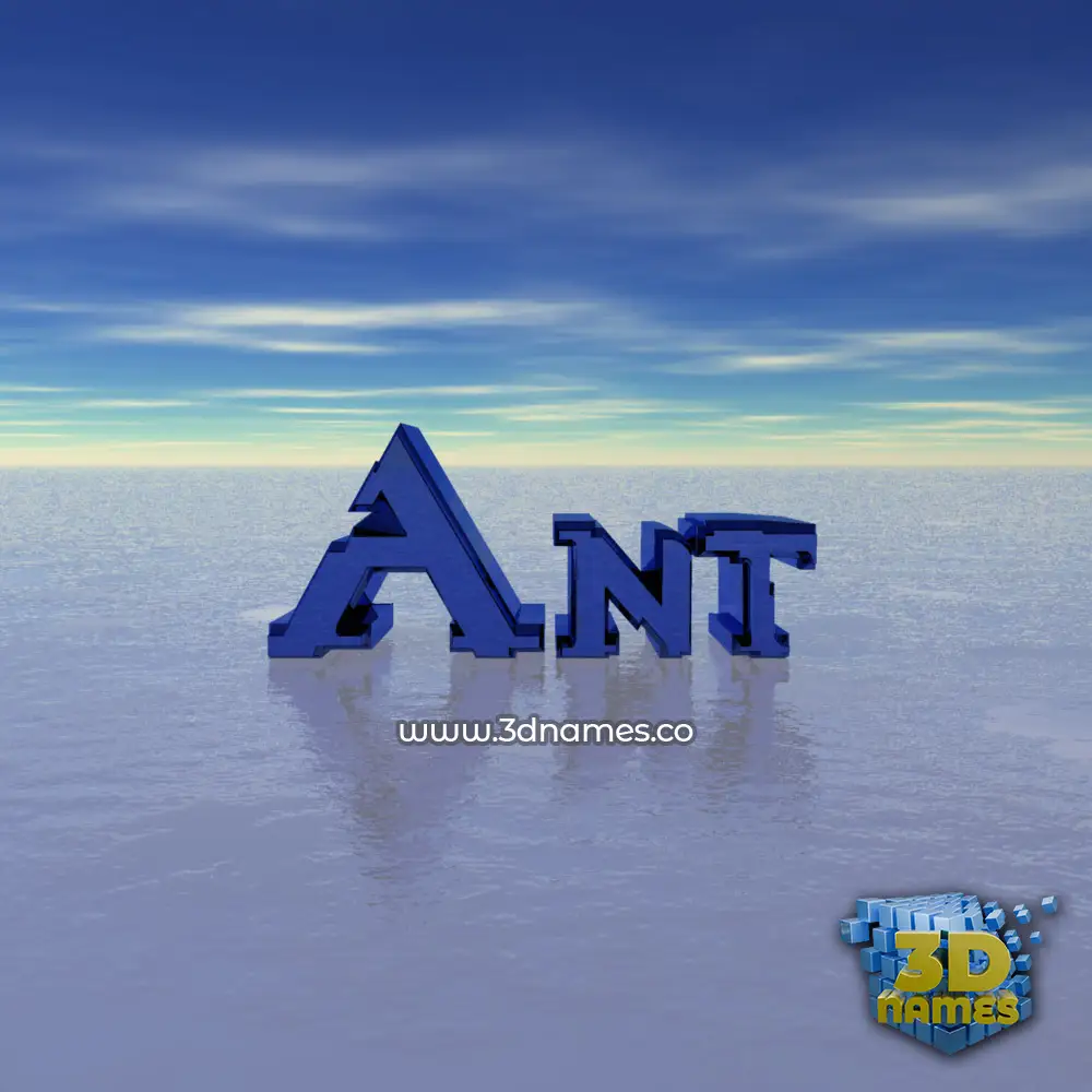 ant in Horizon style - 3D name wallpaper