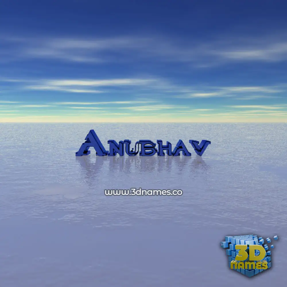 anubhav in Horizon style - 3D name wallpaper
