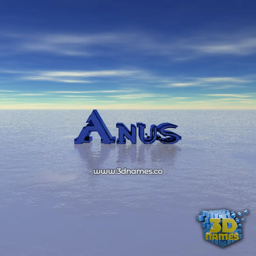 anus in Horizon style - 3D name wallpaper