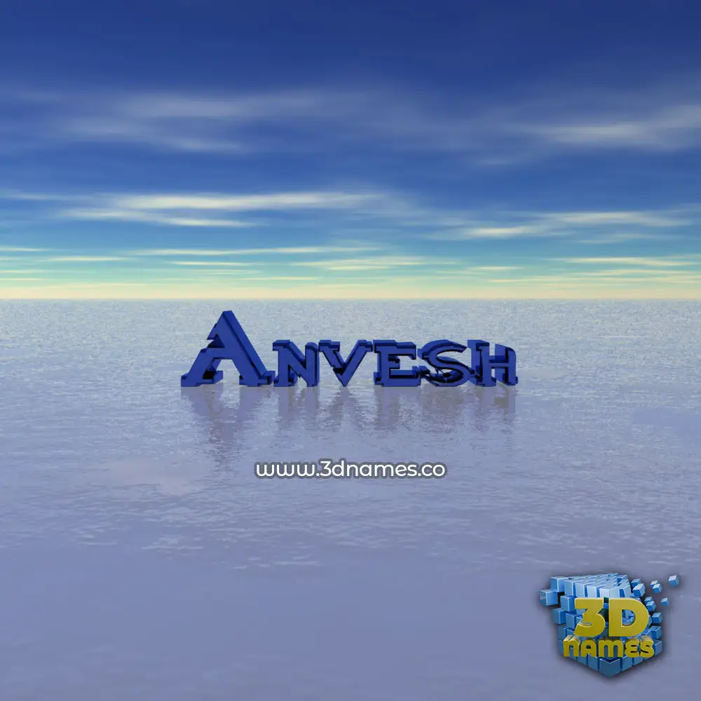 anvesh in Horizon style - 3D name wallpaper