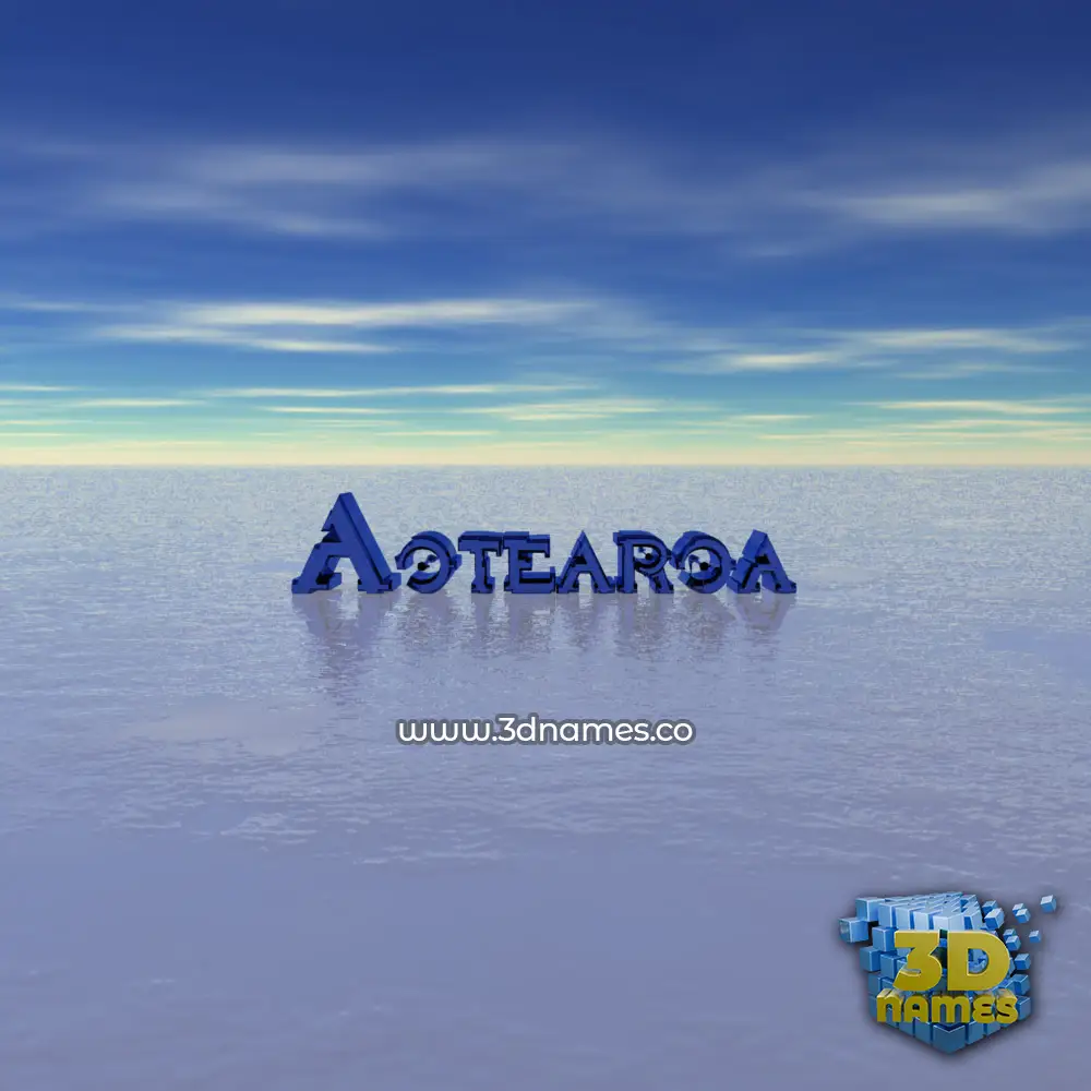 aotearoa in Horizon style - 3D name wallpaper