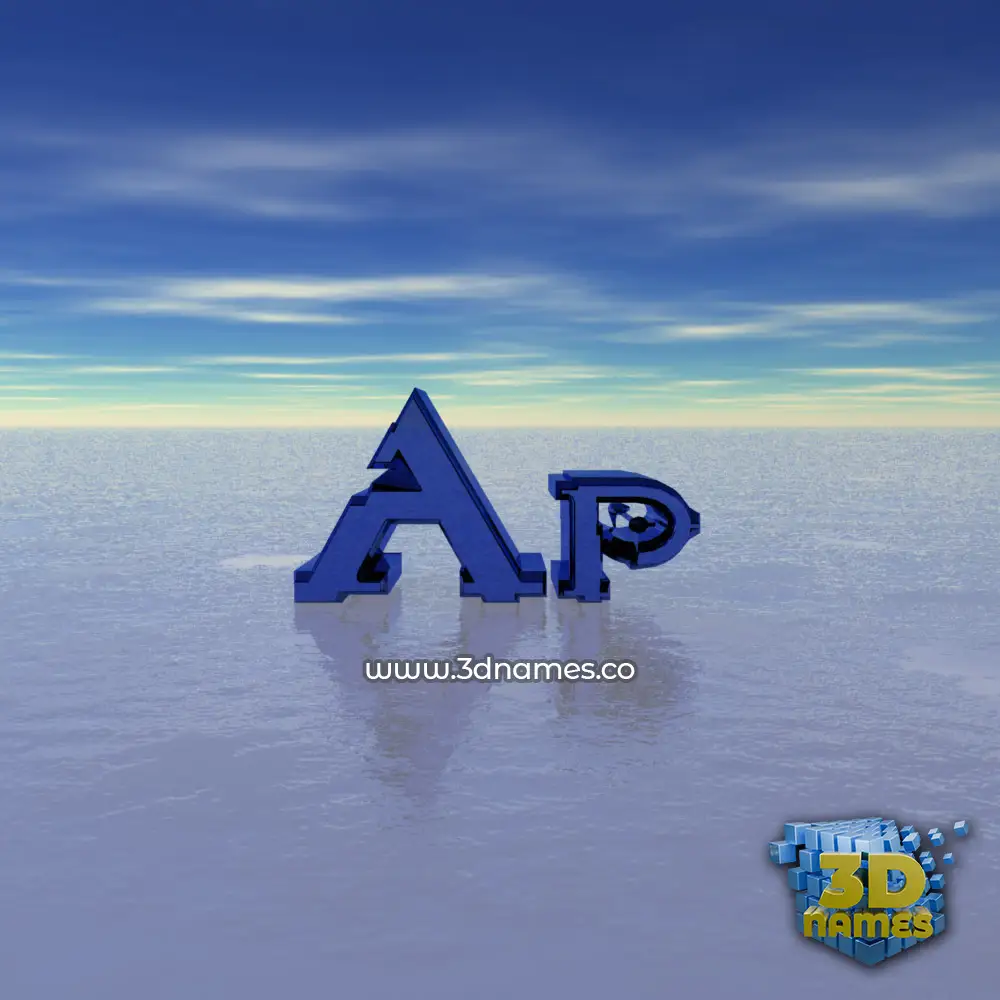 ap in Horizon style - 3D name wallpaper