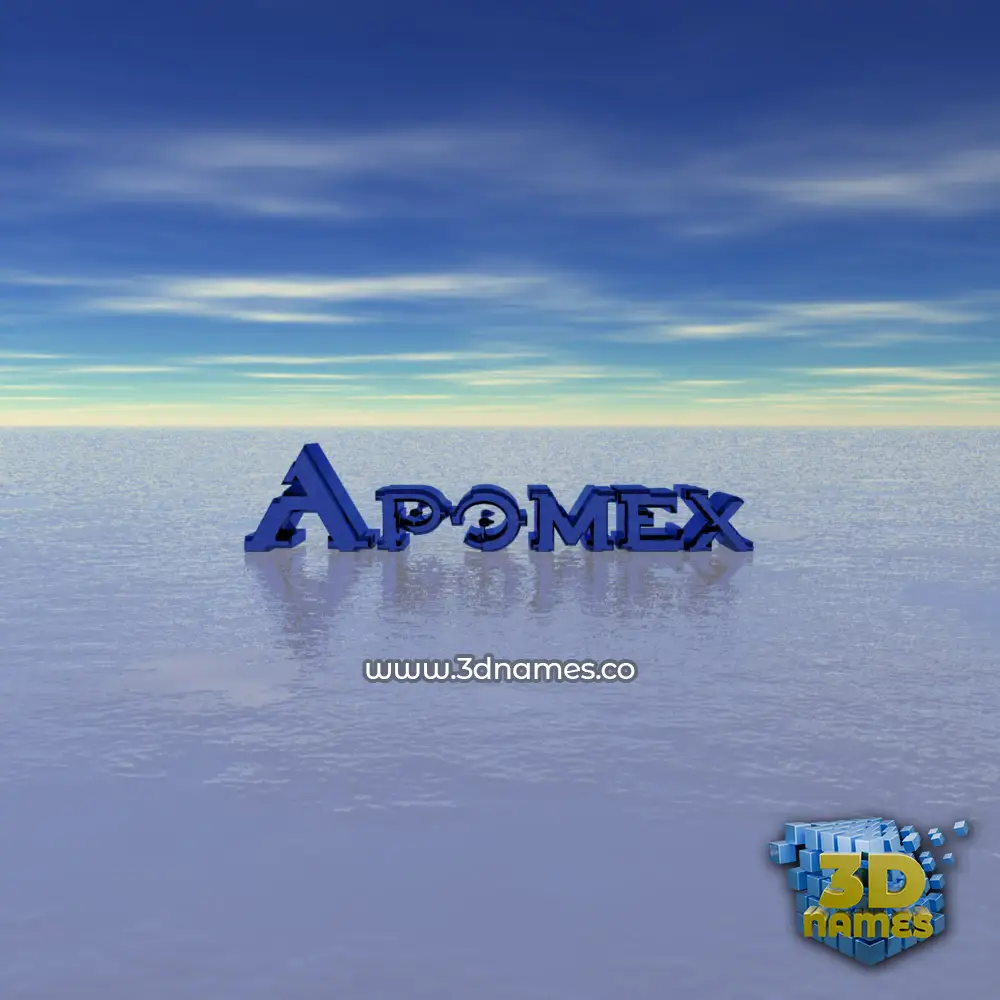 apomex in Horizon style - 3D name wallpaper