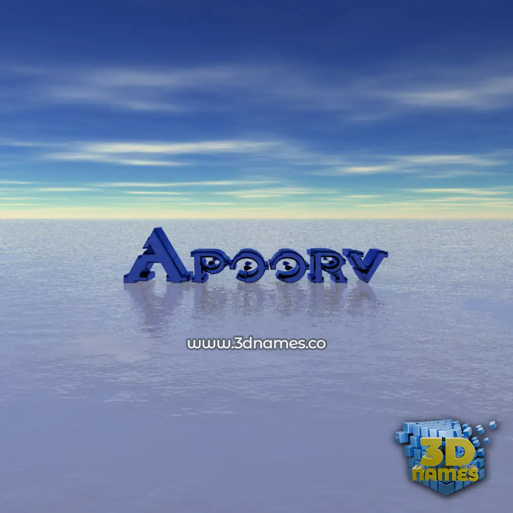 apoorv in Horizon style - 3D name wallpaper