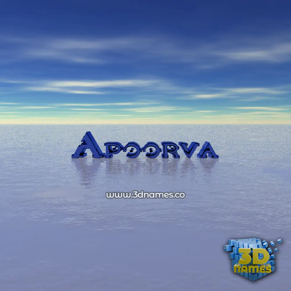 apoorva in Horizon style - 3D name wallpaper