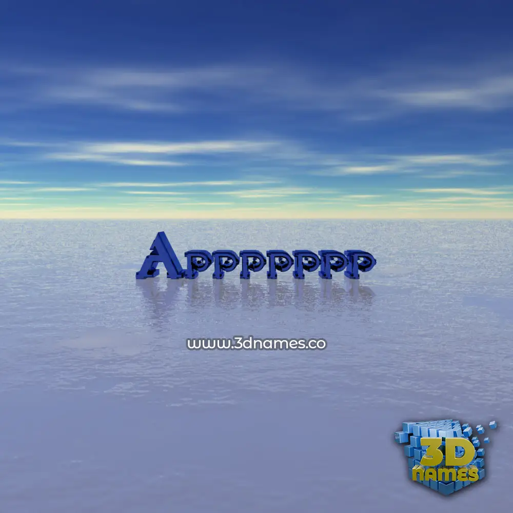 appppppp in Horizon style - 3D name wallpaper