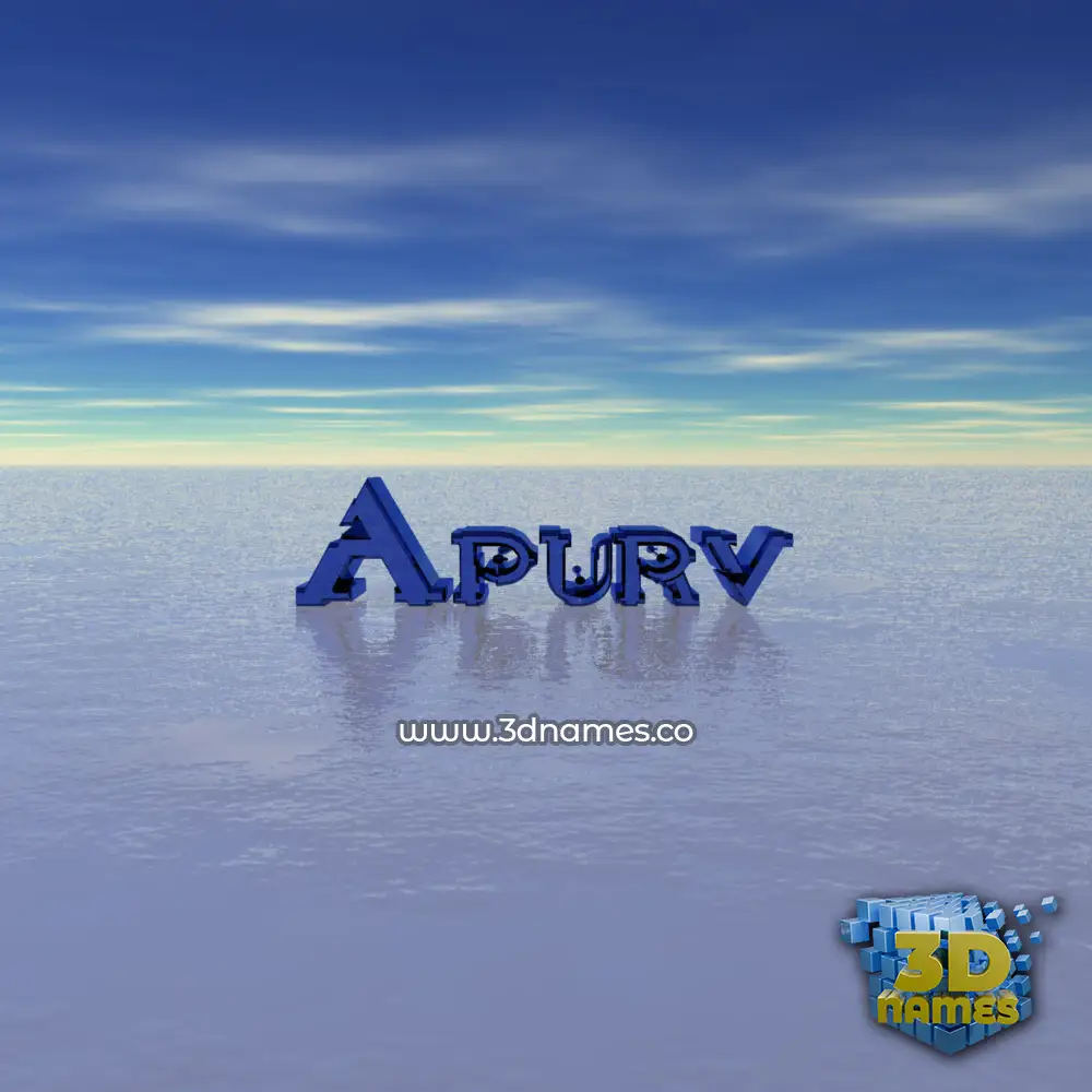 apurv in Horizon style - 3D name wallpaper