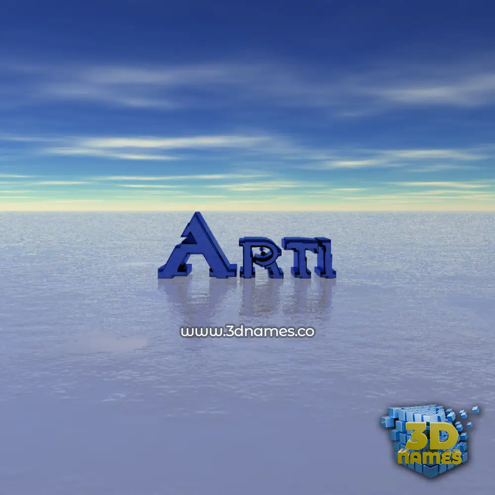 arti in Horizon style - 3D name wallpaper