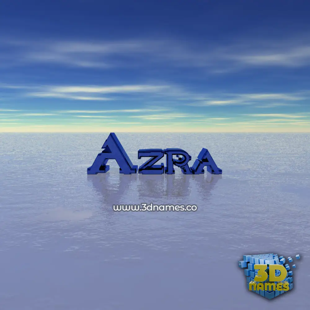 azra in Horizon style - 3D name wallpaper
