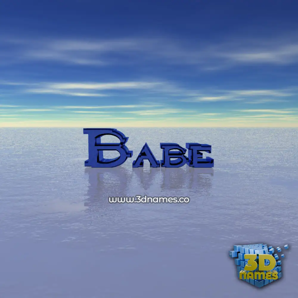 babe in Horizon style - 3D name wallpaper