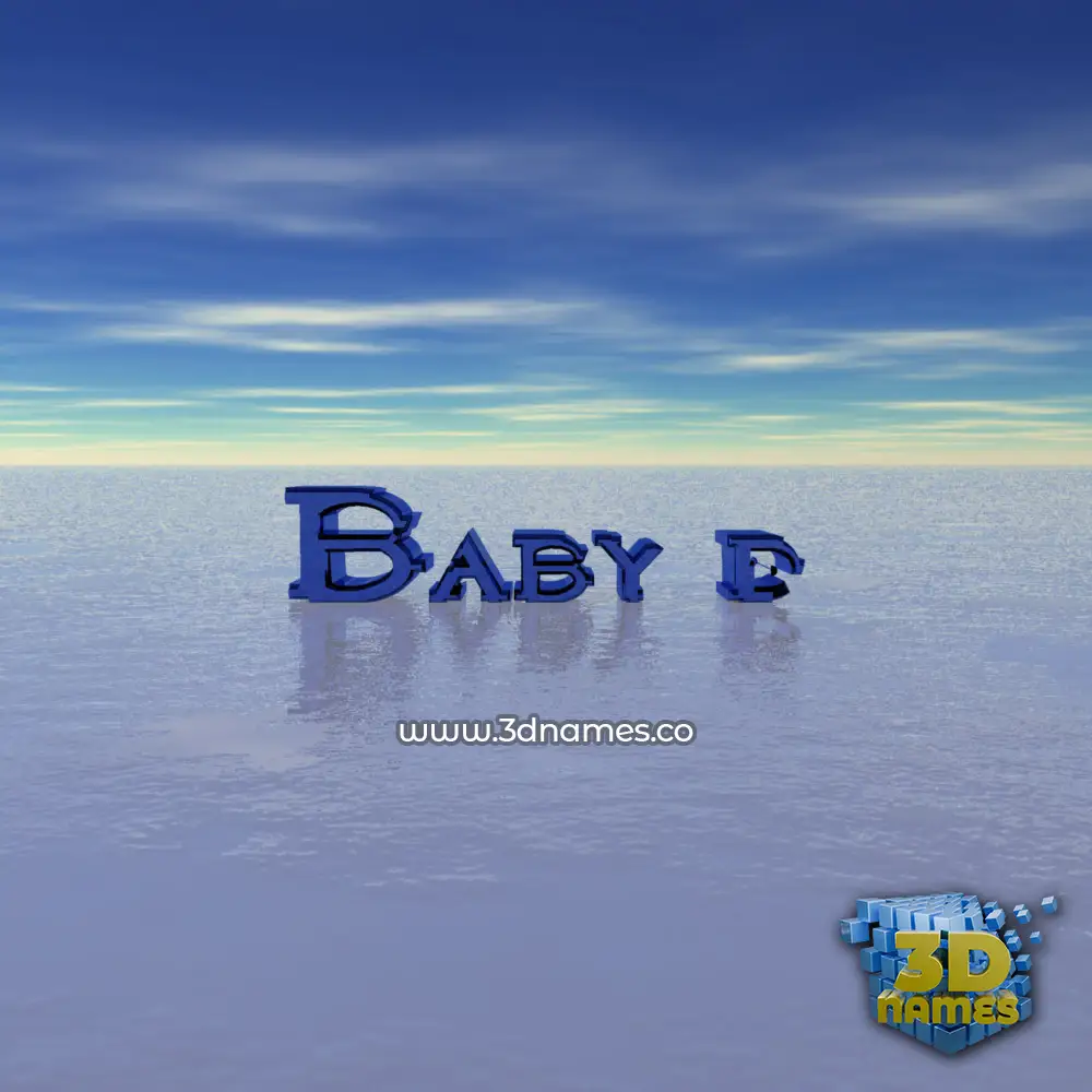 baby d in Horizon style - 3D name wallpaper