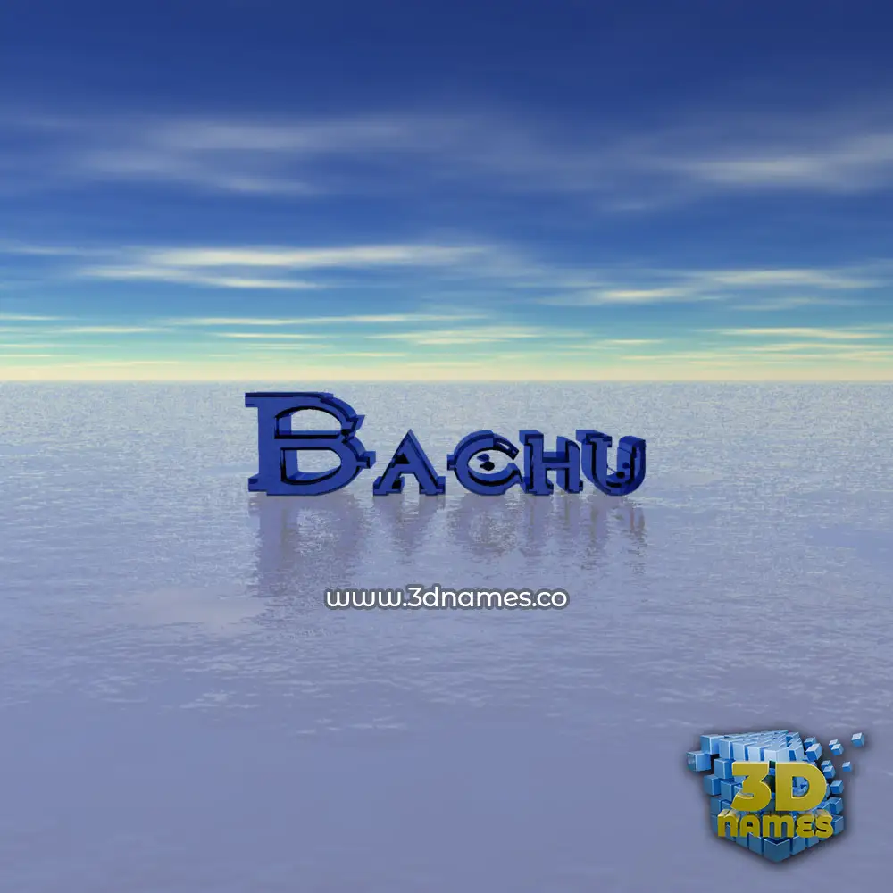 bachu in Horizon style - 3D name wallpaper