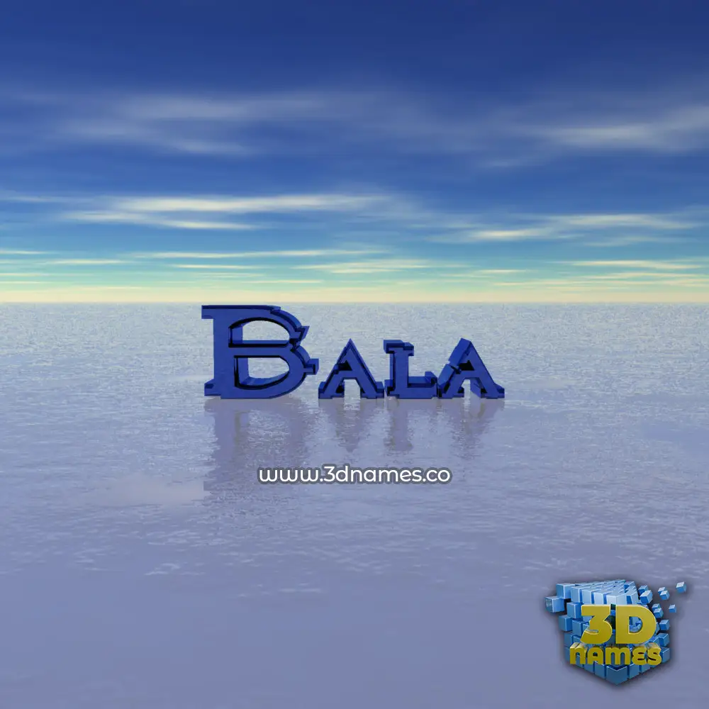 bala in Horizon style - 3D name wallpaper