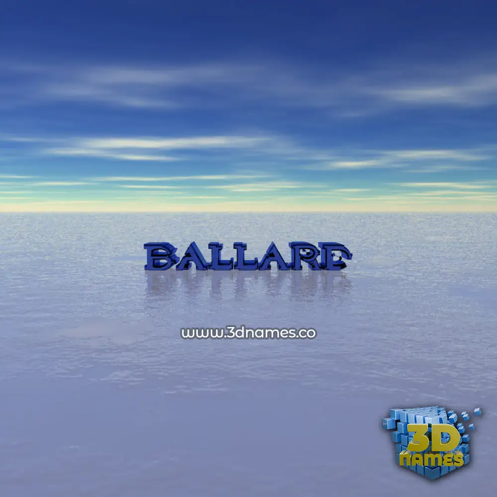 ballard in Horizon style - 3D name wallpaper