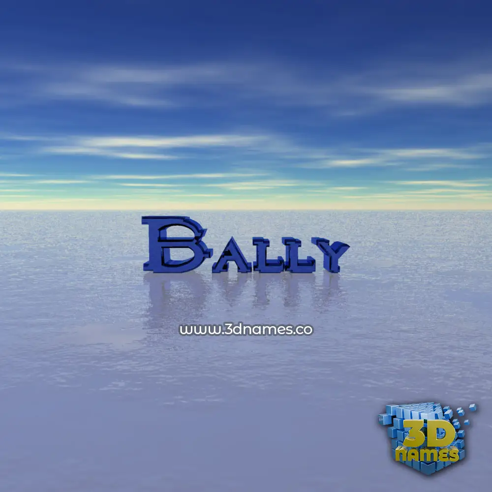 bally in Horizon style - 3D name wallpaper