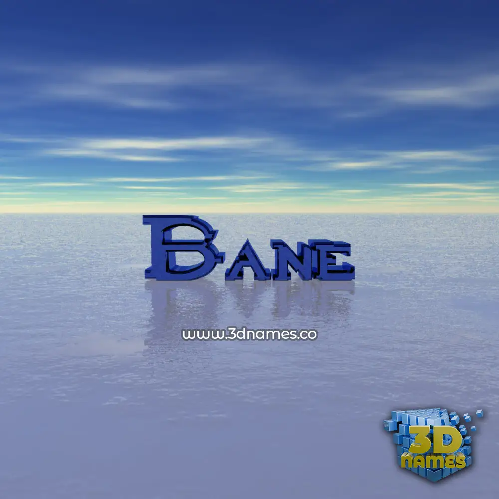 bane in Horizon style - 3D name wallpaper